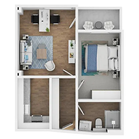 Διαμέρισμα Fewo1846 - Gluecksstern - Komfortable 2-zimmer-wohnung Mit Balkon Im 5 Og *